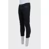 Men's cropped black jeans
