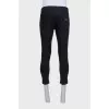 Men's cropped black jeans