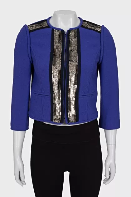 Purple jacket with sequins