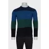 Men's striped knitted jumper