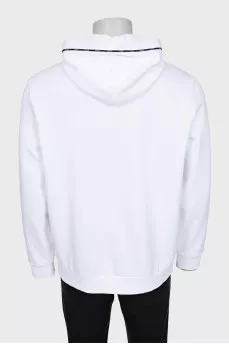 Men's white hoodie with tag