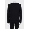 Black cropped jacket with pockets