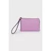 Purple leather wallet