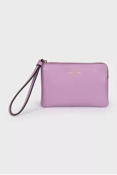 Purple leather wallet