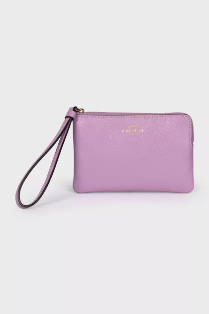 Purple leather wallet
