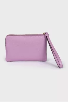 Purple leather wallet