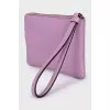 Purple leather wallet