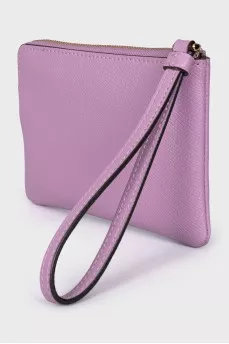 Purple leather wallet