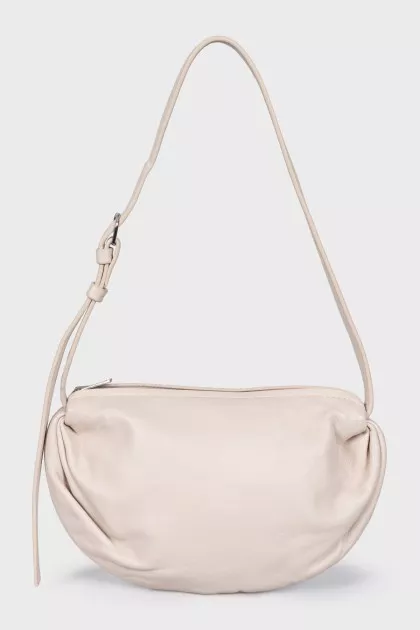 White leather bag