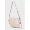 White leather bag