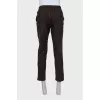 Men's cropped wool trousers