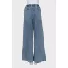 Wide-leg jeans with elastic waistband and tag