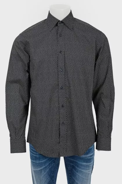 Men's shirt with padded collar