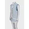 Striped wool suit