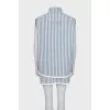 Striped wool suit