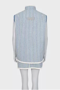 Striped wool suit