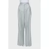 Striped wool trousers