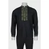 Men's linen shirt with embroidery