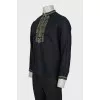 Men's linen shirt with embroidery