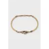 Gold bracelet with links