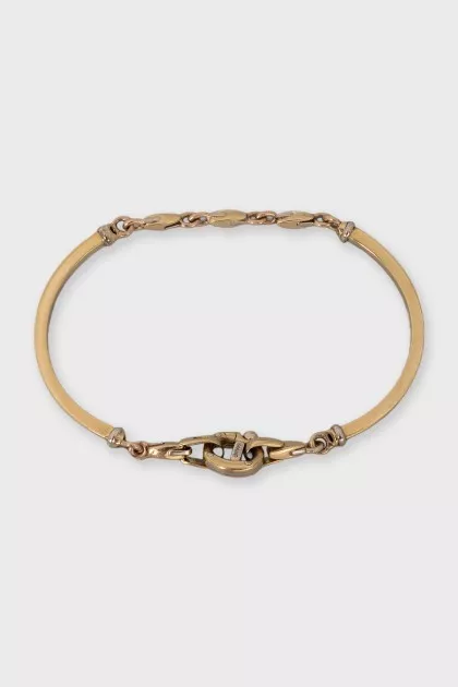 Gold bracelet with links