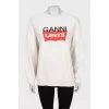 Printed sweatshirt by Ganni x Levi's