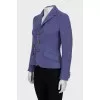 Fitted wool jacket with buttons