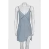 Blue denim sleeveless dress
