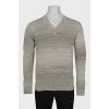 Men's green pullover