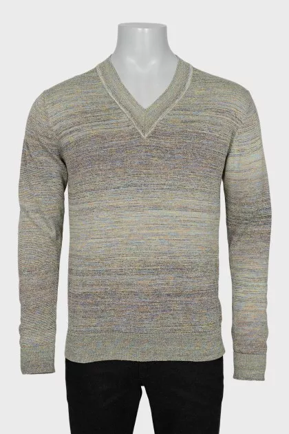 Men's green pullover