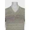 Men's green pullover