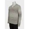 Men's green pullover