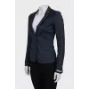 Cropped pinstripe jacket