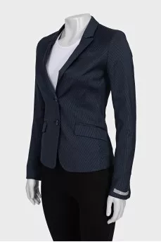 Cropped pinstripe jacket