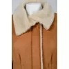 Sheepskin coat with natural fur with tag