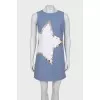 Sleeveless straight dress with tag