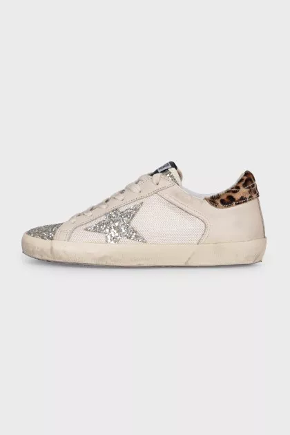 Кеди Super-Star з текстилю та шкіри