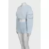 Light blue suit with patch pockets