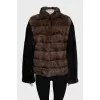 Short sable fur coat