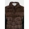 Short sable fur coat
