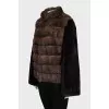 Short sable fur coat