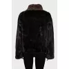 Short sable fur coat