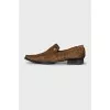Men's shoes made of napped leather