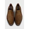 Men's shoes made of napped leather
