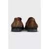 Men's shoes made of napped leather