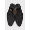Men's shoes made of napped leather
