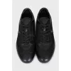 Men's leather sneakers with logo