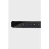 Patent leather wide belt