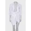 White asymmetrical dress