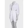 White asymmetrical dress